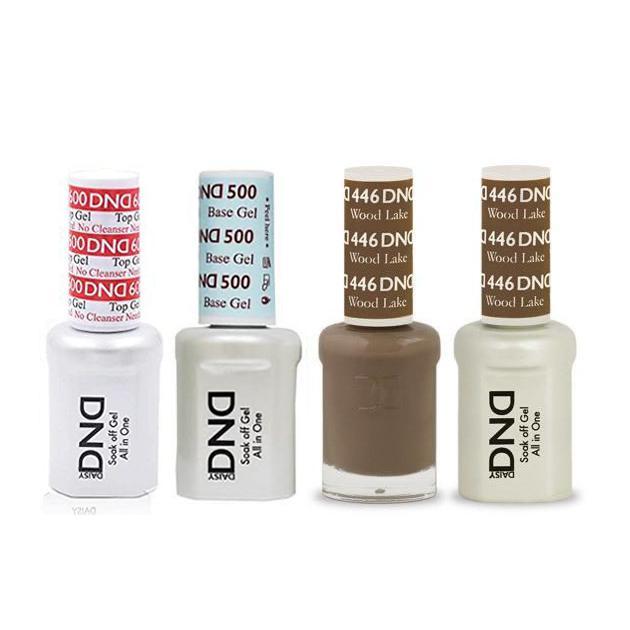 DND - #500#600 Base, Top, Gel & Lacquer Combo - Wood Lake - #446 - Gel & Lacquer Polish at Beyond Polish