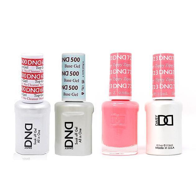 DND - #500#600 Base, Top, Gel & Lacquer Combo - Zippy - #723 - Gel & Lacquer Polish at Beyond Polish