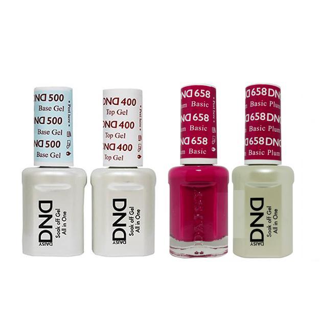 DND - Base, Top, Gel & Lacquer Combo - Basic Plum - #658 - Gel & Lacquer Polish at Beyond Polish