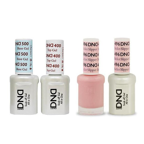 DND - Base, Top, Gel & Lacquer Combo - Bellet Slipper - #496