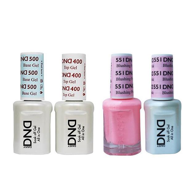 DND - Base, Top, Gel & Lacquer Combo - Blushing Pink - #551 - Gel & Lacquer Polish at Beyond Polish