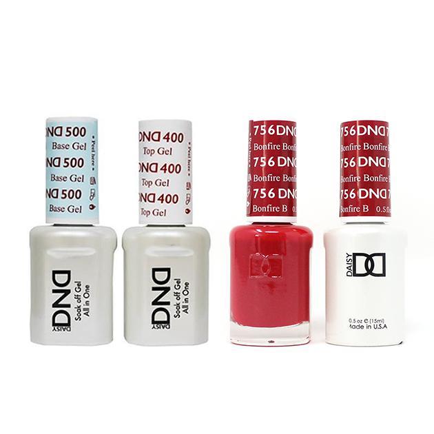 DND - Base, Top, Gel & Lacquer Combo - Bonfire - #756 - Gel & Lacquer Polish at Beyond Polish