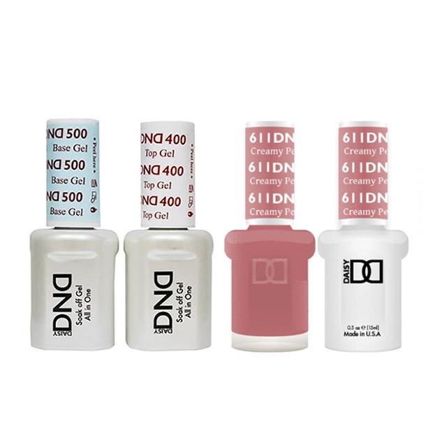 DND - Base, Top, Gel & Lacquer Combo - Creamy Peach - #611 - Gel & Lacquer Polish at Beyond Polish