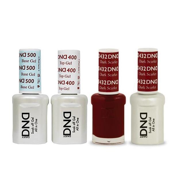 DND - Base, Top, Gel & Lacquer Combo - Dark Scarlet - #432 - Gel & Lacquer Polish at Beyond Polish