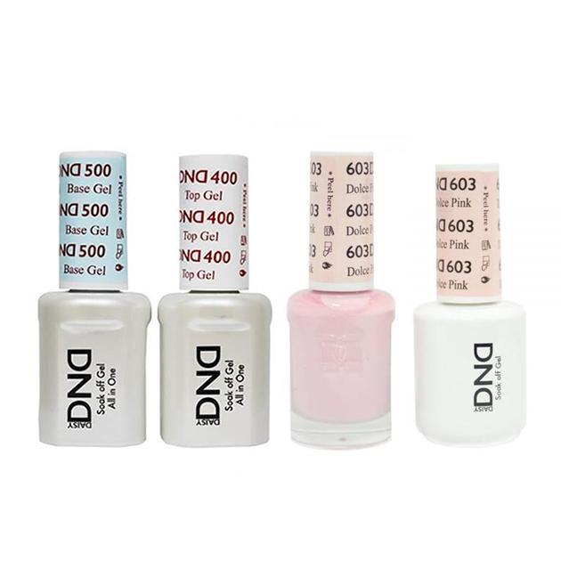 DND - Base, Top, Gel & Lacquer Combo - Dolce Pink - #603 - Gel & Lacquer Polish at Beyond Polish