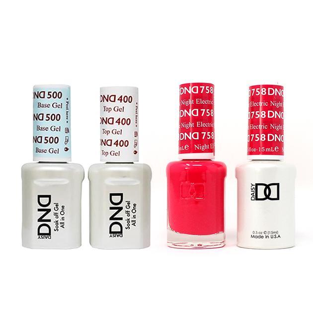 DND - Base, Top, Gel & Lacquer Combo - Electric Night - #758 - Gel & Lacquer Polish at Beyond Polish