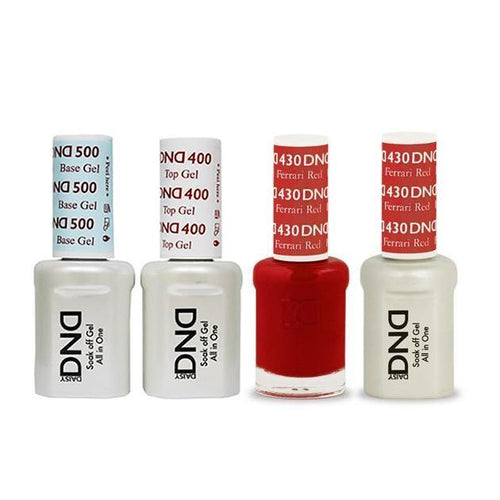DND - Base, Top, Gel & Lacquer Combo - Ferrari Red - #430