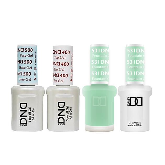 DND - Base, Top, Gel & Lacquer Combo - Fountain Green UT - #531 - Gel & Lacquer Polish at Beyond Polish
