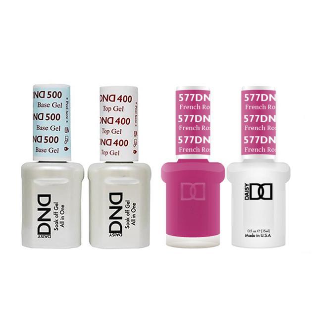 DND - Base, Top, Gel & Lacquer Combo - French Rose - #577 - Gel & Lacquer Polish at Beyond Polish