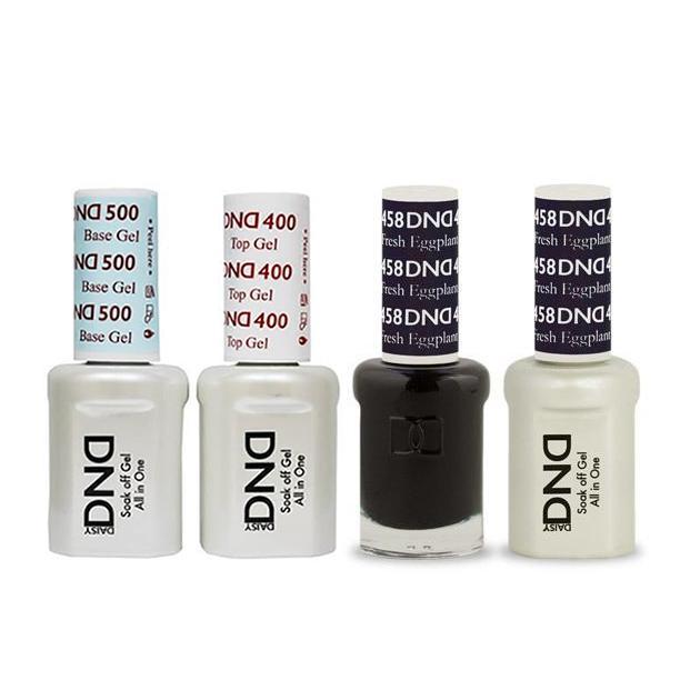 DND - Base, Top, Gel & Lacquer Combo - Fresh Eggplant - #458 - Gel & Lacquer Polish at Beyond Polish