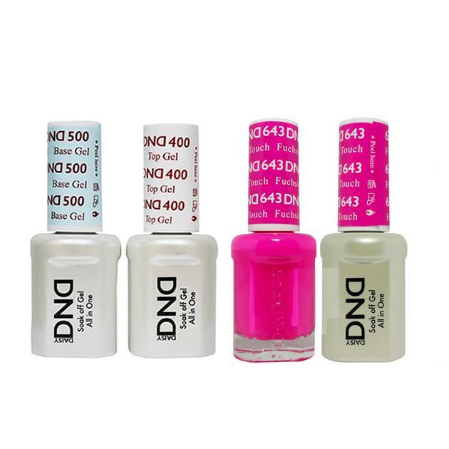 DND - Base, Top, Gel & Lacquer Combo - Fuchsia Touch - #643 - Gel & Lacquer Polish at Beyond Polish