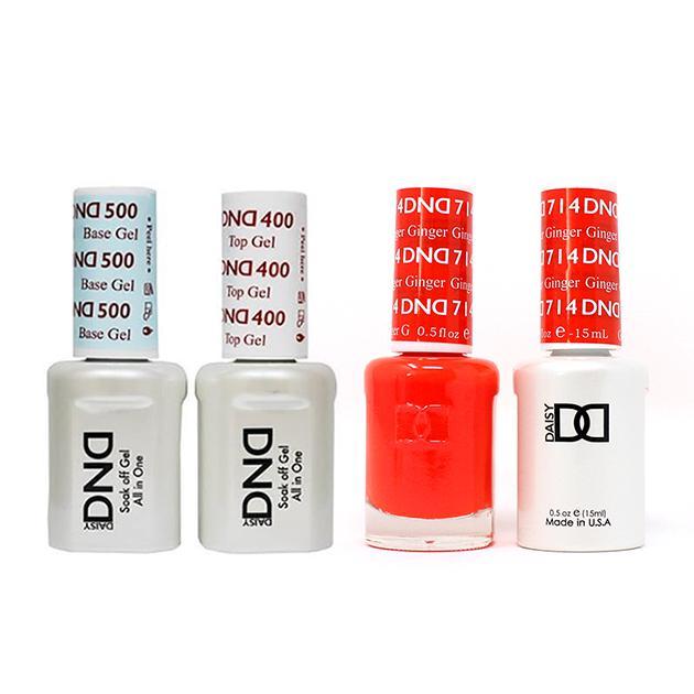 DND - Base, Top, Gel & Lacquer Combo - Ginger - #714 - Gel & Lacquer Polish at Beyond Polish