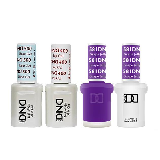 DND - Base, Top, Gel & Lacquer Combo - Grape Jelly - #581 - Gel & Lacquer Polish at Beyond Polish