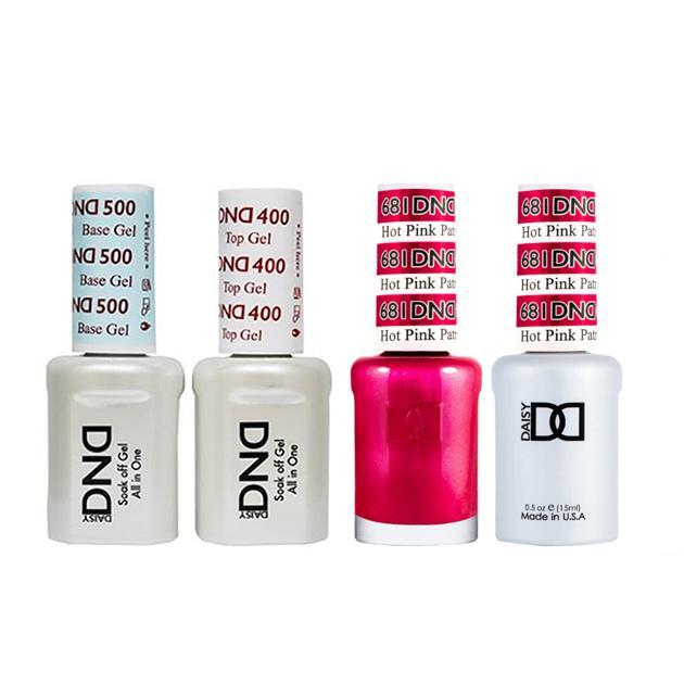 DND - Base, Top, Gel & Lacquer Combo - Hot Pink Patrol - #681 - Gel & Lacquer Polish at Beyond Polish