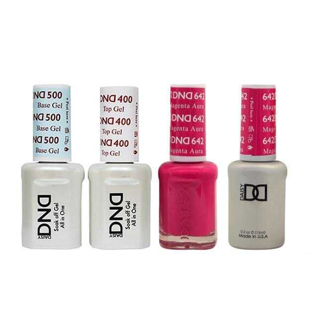 DND - Base, Top, Gel & Lacquer Combo - Magenta Aure - #642 - Gel & Lacquer Polish at Beyond Polish
