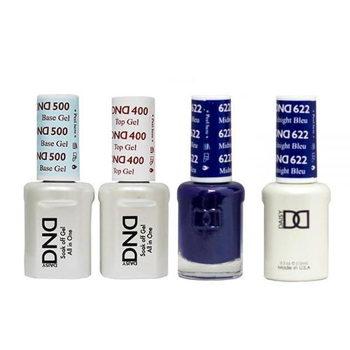 DND - Base, Top, Gel & Lacquer Combo - Midnight Blue - #622