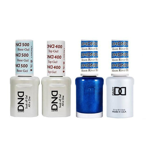 DND - Base, Top, Gel & Lacquer Combo - Moon River Blue - #694