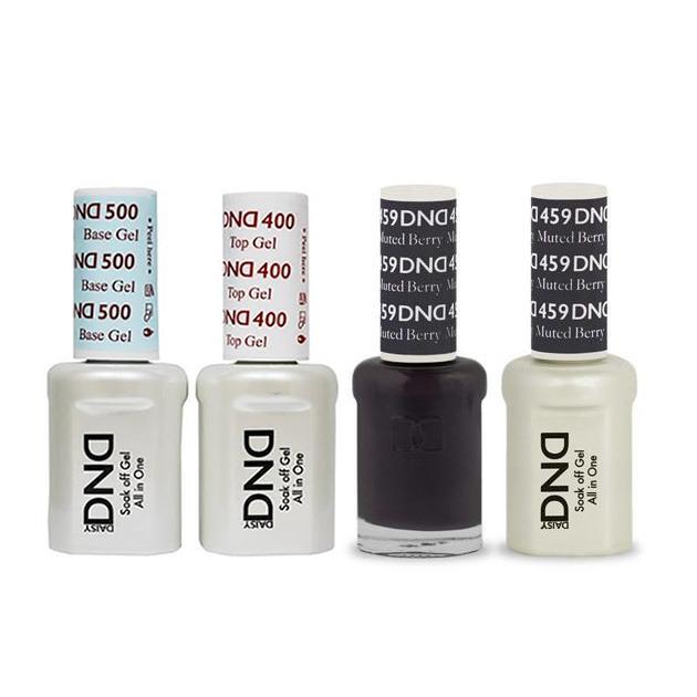 DND - Base, Top, Gel & Lacquer Combo - Muted Berry - #459 - Gel & Lacquer Polish at Beyond Polish