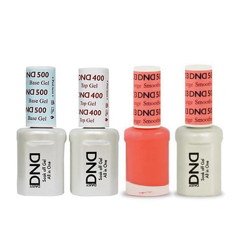 DND - Base, Top, Gel & Lacquer Combo - Orange Smoothie - #503