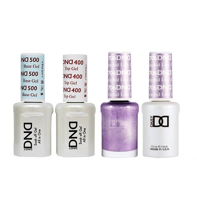 DND - Base, Top, Gel & Lacquer Combo - Orchid Lust - #706 - Gel & Lacquer Polish at Beyond Polish