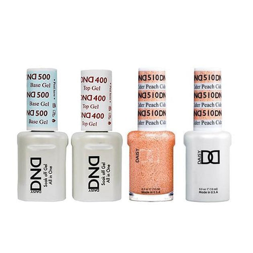 DND - Base, Top, Gel & Lacquer Combo - Peach Cider - #510