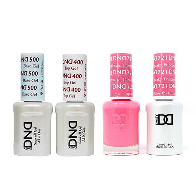 DND - Base, Top, Gel & Lacquer Combo - Princess Cupcake - #721 - Gel & Lacquer Polish at Beyond Polish