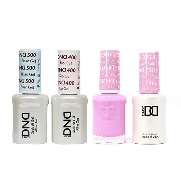 DND - Base, Top, Gel & Lacquer Combo - Purple Rain - #728 - Gel & Lacquer Polish at Beyond Polish