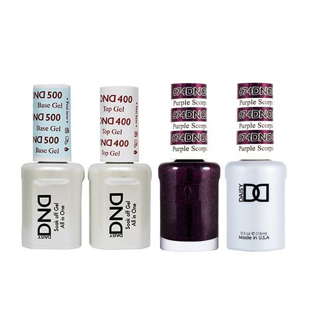 DND - Base, Top, Gel & Lacquer Combo - Purple Scorpio - #674 - Gel & Lacquer Polish at Beyond Polish