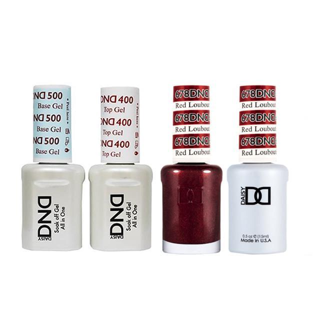 DND - Base, Top, Gel & Lacquer Combo - Red Louboutin - #678 - Gel & Lacquer Polish at Beyond Polish