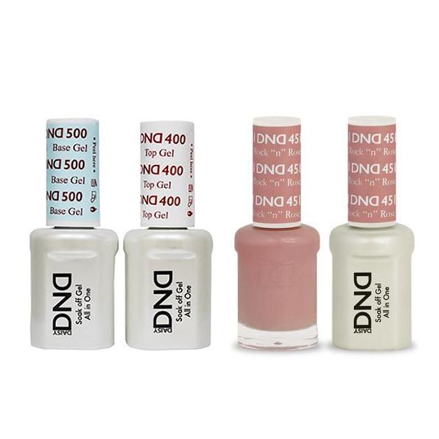 DND - Base, Top, Gel & Lacquer Combo - Rock n Rose - #451 - Gel & Lacquer Polish at Beyond Polish