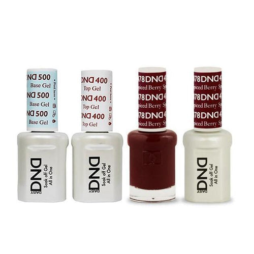 DND - Base, Top, Gel & Lacquer Combo - Spiced Berry - #478
