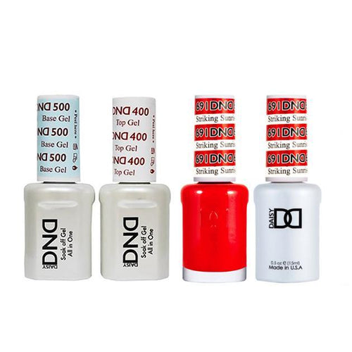 DND - Base, Top, Gel & Lacquer Combo - Striking Sunrise - #691