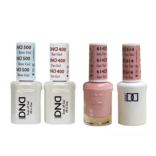 DND - Base, Top, Gel & Lacquer Combo - Sun Tan - #614