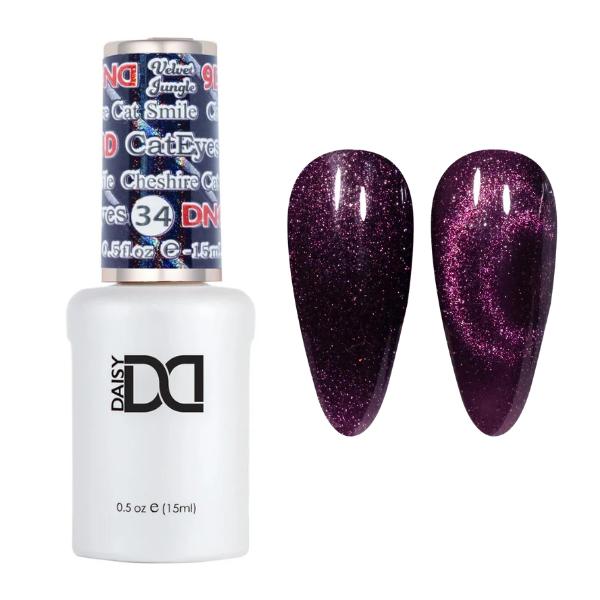 DND - DC 9D Cat Eye - Cheshire Cat Smile - Gel Polish at Beyond Polish