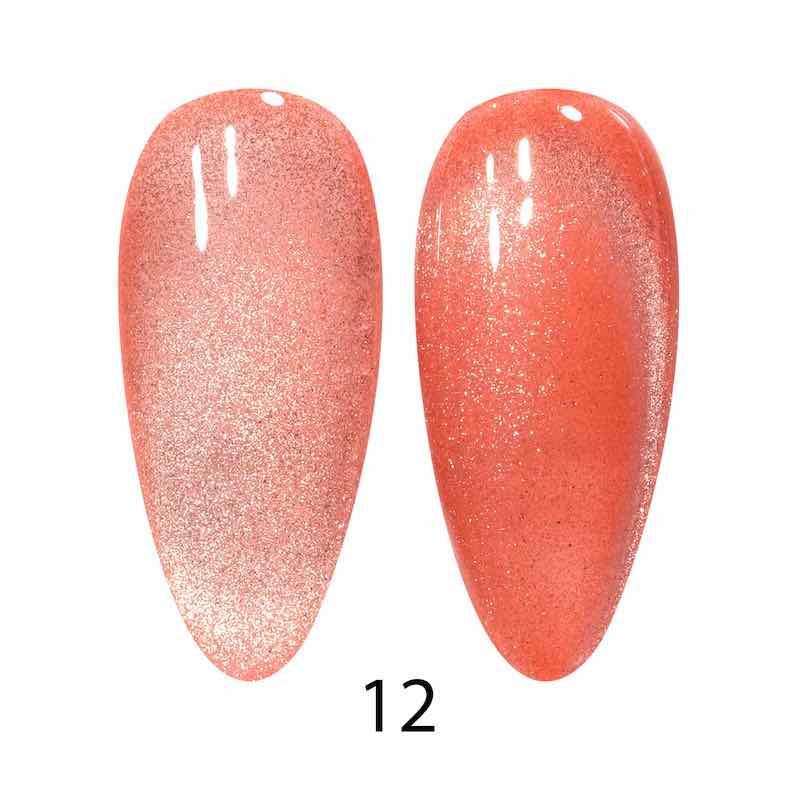 DND - DC 9D Cat Eye - Coral Ice - #12 - Gel Polish at Beyond Polish