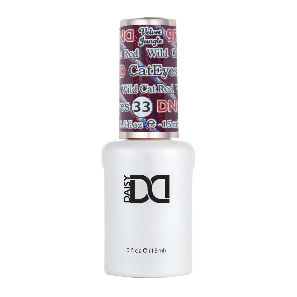 DND - DC 9D Cat Eye - Wild Cat Red - Gel Polish at Beyond Polish