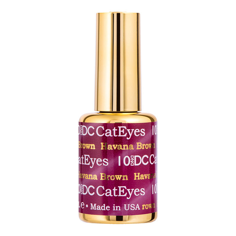 DND - DC Cat Eye - Havana Brown #10 - Gel Polish at Beyond Polish