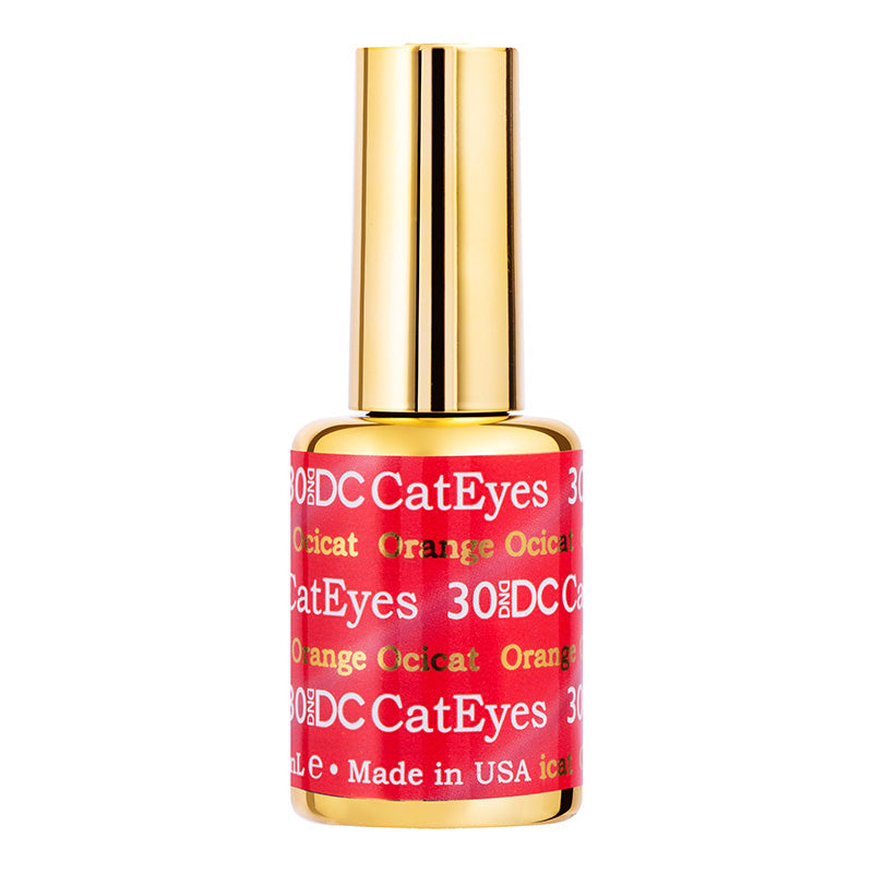 DND - DC Cat Eye - Orange Ocicat #30 - Gel Polish at Beyond Polish