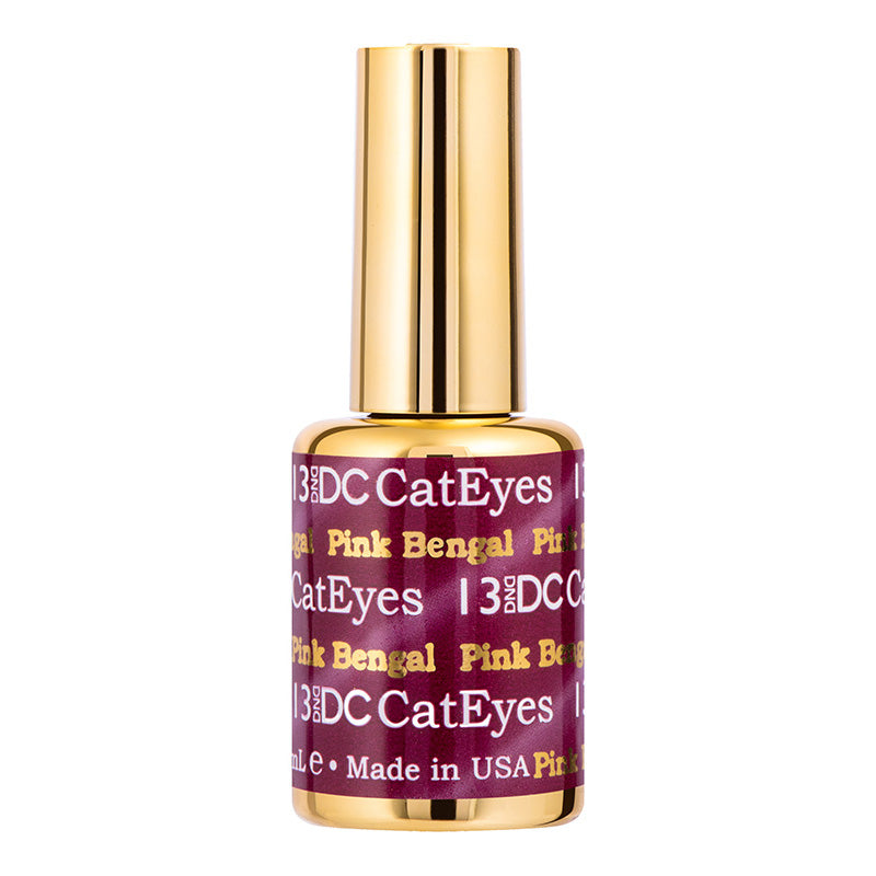 DND - DC Cat Eye - Pink Bengal #13 - Gel Polish at Beyond Polish