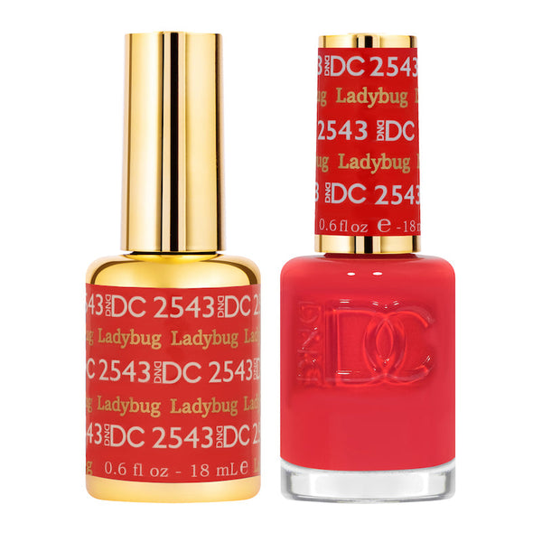DND - DC Duo - Ladybug - #2543 - Red Gel & Lacquer Polish - DND