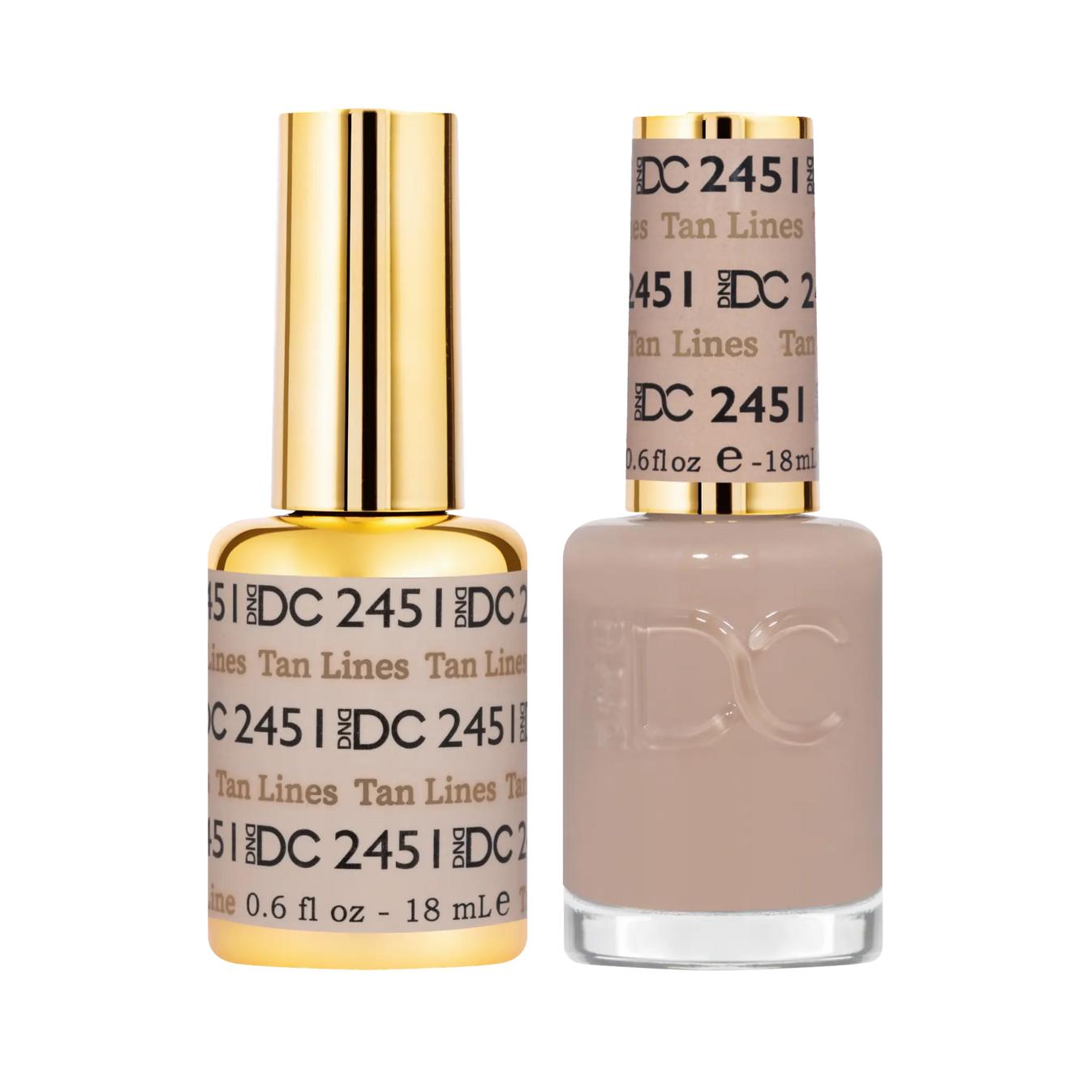 DND - DC Duo - Tan Lines - #2451 - Gel & Lacquer Polish at Beyond Polish