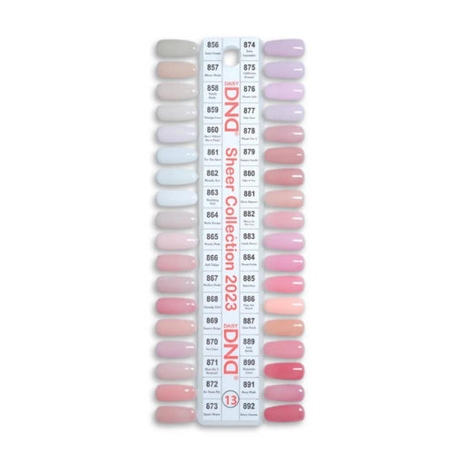 DND - DC Swatch Set - Gel & Lacquer Swatch - Single #13 (Sheer 2023 Collection)