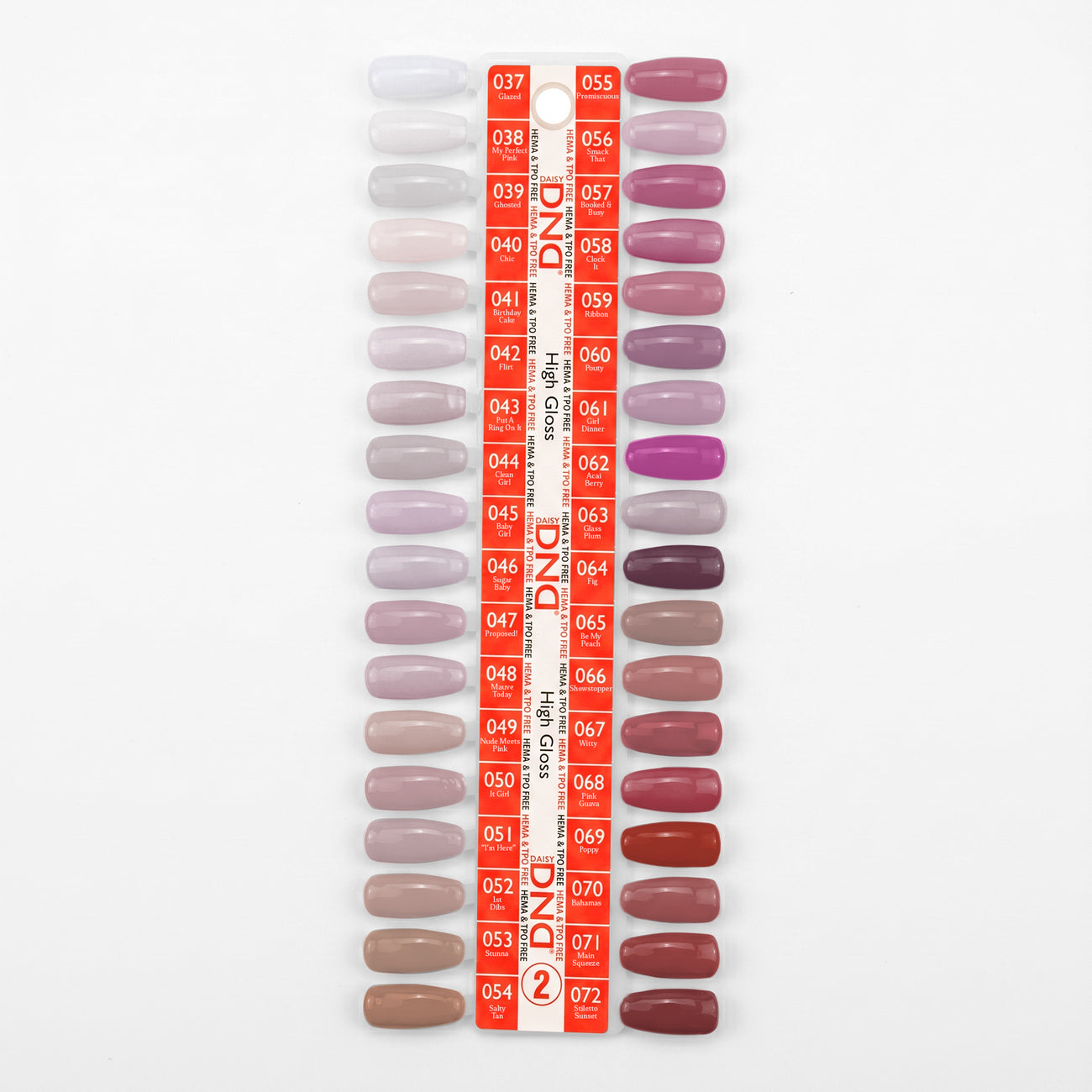 DND - DC Swatch Set - Part 02 - Set Of 36 Colors - High Gloss - Manicure & Pedicure Tools at Beyond Polish