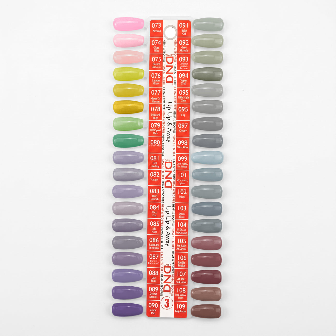DND - DC Swatch Set - Part 03 - Set Of 36 Colors - Up Up & Away - Manicure & Pedicure Tools at Beyond Polish