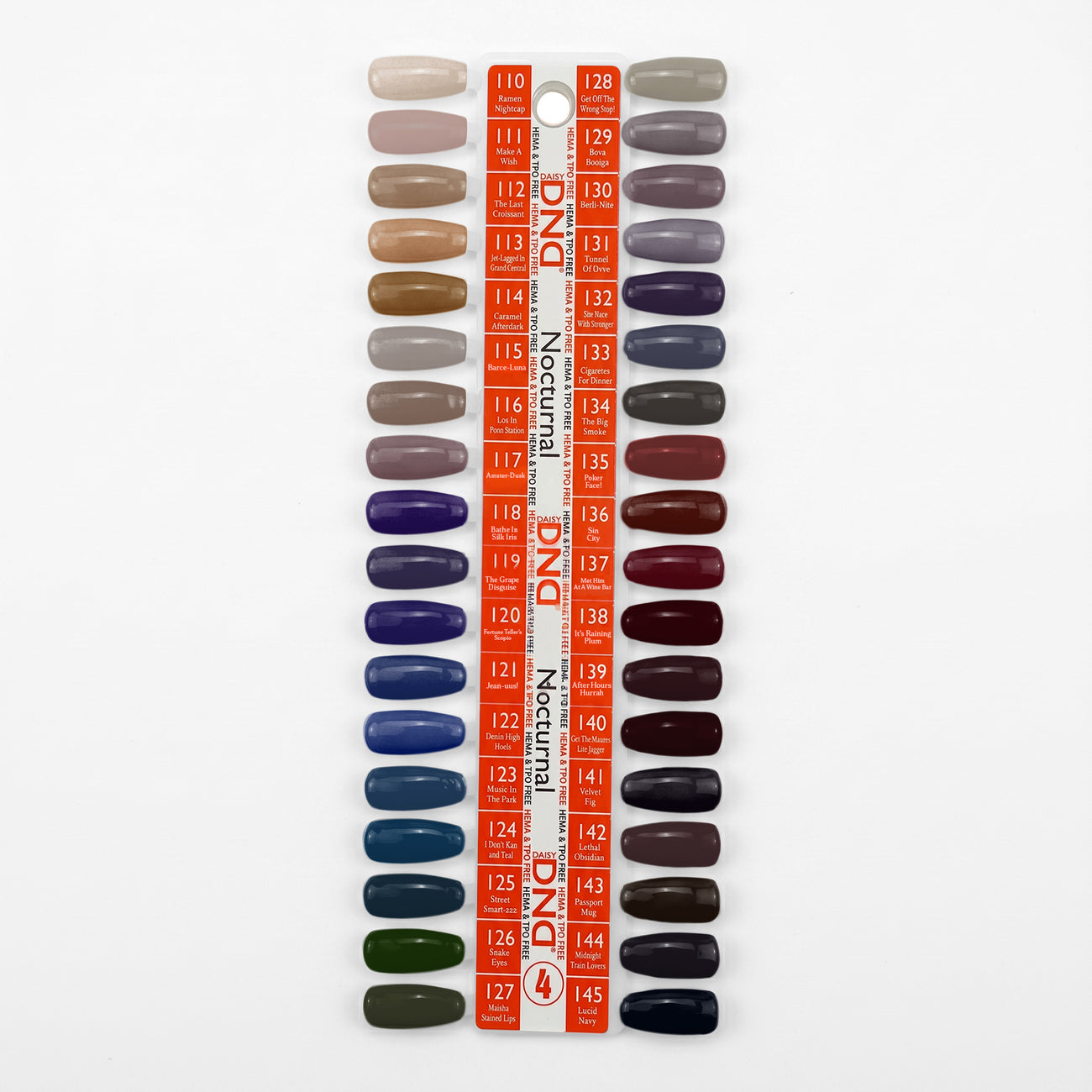 DND - DC Swatch Set - Part 04 - Set Of 36 Colors - Nocturnal - Manicure & Pedicure Tools at Beyond Polish