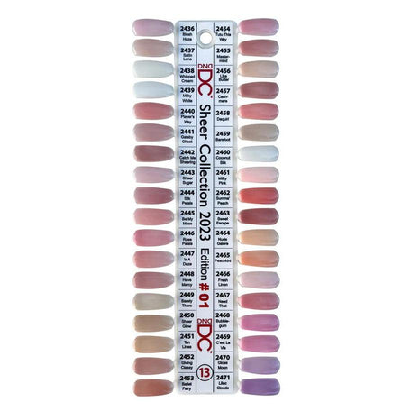 DND - DC Swatch Set - Sheer Collection 2023 Edition #01 - Manicure & Pedicure Tools at Beyond Polish