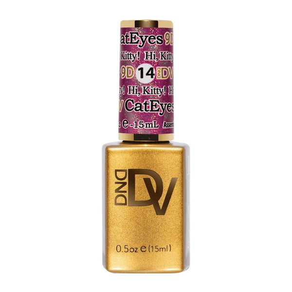 DND - Diva 9D Cat Eye - Candy - Hi, Kitty! #14 - Pink Gel Polish