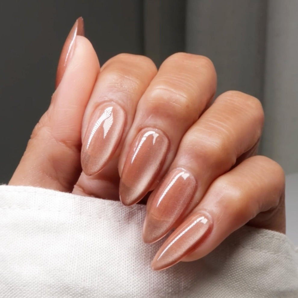 tiger lily dnd DND - Diva 9D Cat Eye - Glassball - Tiger Eyes #07 - Nude Gel Polish - DND-DIVA-9D-07
