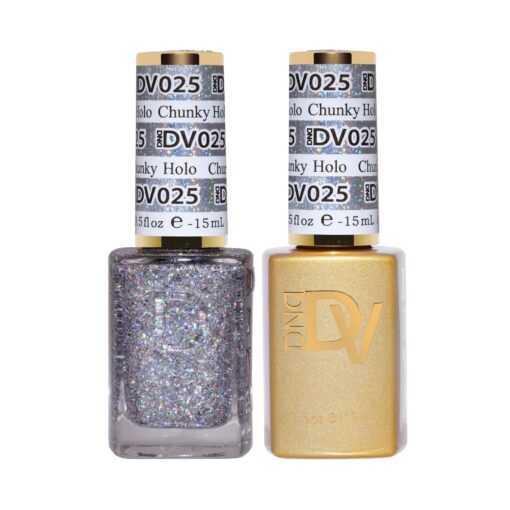 DND - Diva Duo - Chunky Holo - #025 - Gel & Lacquer Polish at Beyond Polish
