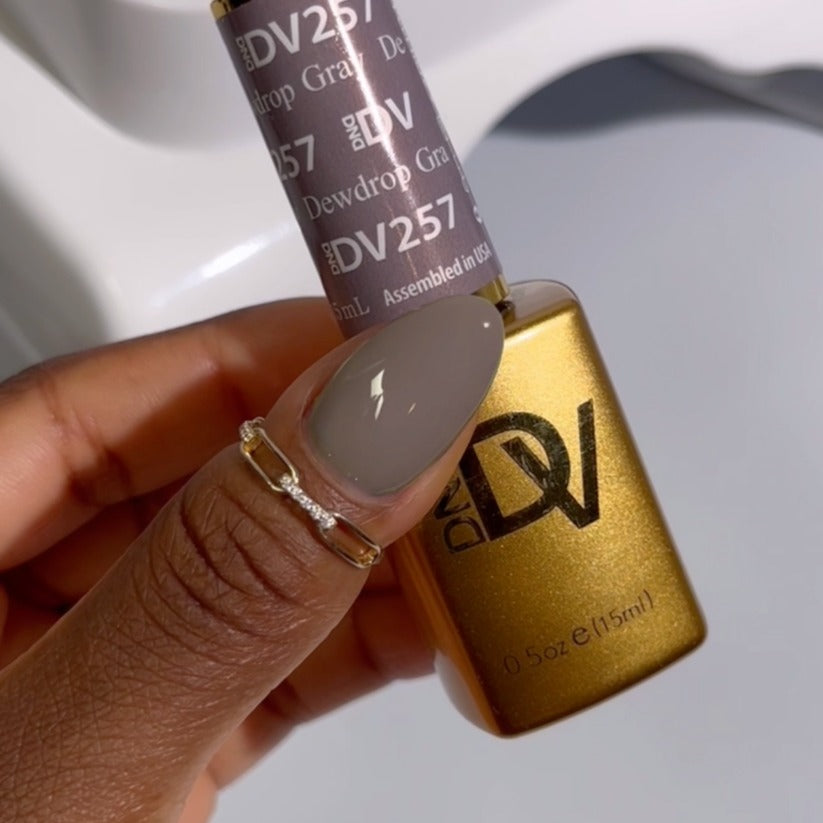 DND - Diva Duo - Dewdrop Gray - #257 - Gel & Lacquer Polish at Beyond Polish